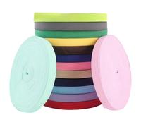 HSTWODE 1 bande élastique de 20 m de long et 1,5/2 cm de large - Accessoire pour vêtements - Bandes élastiques plates - Corde très élastique - Ruban en élasthanne, couture (gris, 1,5 cm)