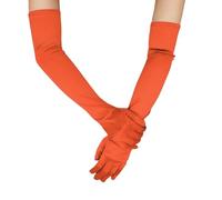 HSTWODE 1 gant de soirée long en satin pour femme - 55 cm - Classique et élégant - 14 couleurs - Gants élastiques en satin des années 1920 - Pour fête d'opéra, Halloween, carnaval, costume d'opéra