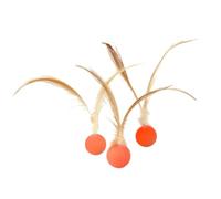 HSTWODE Lot de 3 balles en gel de silice pour chat - Orange