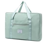 HSTWODE Sac de sport Sac de voyage Moving Bag Tailles disponibles 16 L à 70 L Sac de rangement Grand sac de gym pliable Sac d'entraînement, vert clair, Large 30L, Simple et élégant