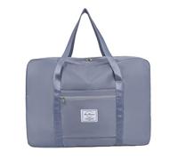 HSTWODE Sac de sport Sac de voyage Moving Bag Tailles disponibles 16 L à 70 L Sac de rangement Grand sac de gym pliable Sac d'entraînement, gris/bleu, Large 30L, Simple et élégant