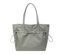 HSTWODE Sac fourre-tout en toile pour femme, grande capacité, style simple et polyvalent, sac commun, sac à bandoulière, couleur unie rétro tendance, sac à provisions un sac à bandoulière, vert, 45 x