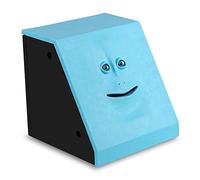 HSTYAIG Tirelire Boîte d'économie de Singe alimentée par de Tirelire Mangeant de l'argent de Banque pour Les Enfants Amis Adultes pour Noël, Nouvel an, Anniversaire (Bleu)