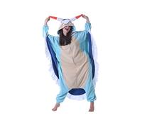 Hstyle Unisexe Adulte Onesie Anime Kigurumi Costume Cosplay Animaux Pyjama À Capuche Vêtements De Nuit Nouveau lièvre de mer XL