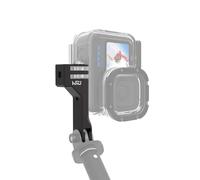 HSU Adaptateur de support vertical, support GoPro en aluminium avec trous de 6,35 mm à 20 trous pour GoPro Hero 12/11/10/9/8/7/6/5/4 AKASO Campark Insta360 DJI Osmo Action et autres caméras d'action