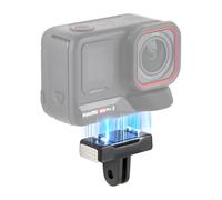 HSU Adaptateur Support Magnétique pour Insta 360 ACE Pro 2 et Insta360 X5 | Support Standard à Libération Rapide pour Insta360 Ace, Base d’Extension, Accessoire de vlogging pour Caméra d’Action