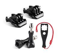 HSU Boucle de Fixation pour GoPro, Clip à déclenchement Rapide avec vis à Oreilles pour Les caméras d'action Hero 12/11/10/9/8/7/6/5/4/3