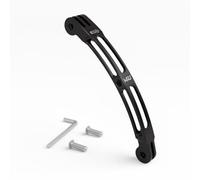 HSU Bras d'extension incurvé en alliage d'aluminium (13,5 cm) pour GoPro Hero 13/12/11/10/9/8/7/6 noir, DJI Osmo Action 4/3 et autres caméras d'action (noir)