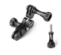 HSU Bras d'extension pour GoPro, 360° Adaptateur Fixation Verticale en Aluminium pour Hero 12/11/10/9/8/7/6/5/4/3 et Autres Caméras d'action