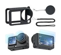 HSU Coque de protection en silicone pour Osmo Action 6, films de protection d'écran, bouchon d'objectif en silicone, kit d'accessoires pour Osmo Action 6