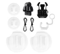 HSU Fixation sur Planche de Support de Surf pour GoPro Hero 12/11/10/9/8/7/6/5/4/3/3+ Comprend Un Câble De Sécurité Et Une Attache FCS Verrouillable