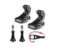 HSU Lot de 2 Clips À Dégagement Rapide, Support pour Caméras d’Action GoPro | Adaptateur de Fixation avec Vis, Clips J-Hook Accessoires pour Hero 13/12/11/10/9 et Insta 360 Ace Pro, Osmo Action 6/5 Pro/4