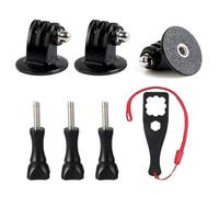 HSU Lot de 6 trépieds/monopode avec vis pour GoPro Hero 10, 9, 8, 7, 6, 5, 4, 3+, 3, 2, 1 HD, AKASO Campark Sjcam Xiaoyi et autres caméras d'action