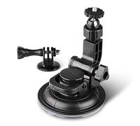 HSU Support à Ventouse pour GoPro, Fixation de Voiture pour caméra d'action Insta360, Parfait pour Le Pare-Brise et la fenêtre de la Voiture