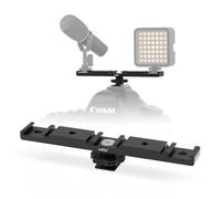 HSU Support d'adaptateur pour Griffe Chaude, Fixation Triple Griffe Froide, pour Flash Microphone LED Moniteur Vidéo, Accessoires pour Appareils Photo（Longer le modèle）