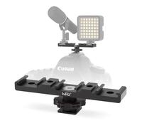 HSU Support d'adaptateur pour Griffe Chaude, Fixation Triple Griffe Froide, pour Flash Microphone LED Moniteur Vidéo, Accessoires pour Appareils Photo