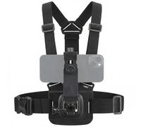 HSU Support de poitrine pour téléphone portable, avec clip J-Hook à dégagement rapide pour caméra d'action et support de téléphone portable, kit d'accessoires pour enregistrement vidéo POV/VLOG
