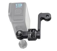 HSU Support pivotant à 360° pour caméra d'action, adaptateur rotatif à 360° pour prises de vue POV en première personne, support vertical en aluminium compatible avec Go Pro, Osmo Action, Insta 360
