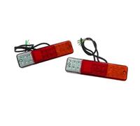 HSUF Feu Arrière 1 Paire De Feux Arrière Chariot Élévateur À LED 10-80 V 12 24 48 Rouge Ambre Blanc Stop Recul D'avertissement Auto Feux Arrières(24v)