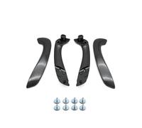 HSUF Poignées Portières Intérieures Kit poignée Porte Avant intérieure Voiture, pour Megane 3, pour MK3, pour Fluence 2008 - 2016, 809540001R 809600007R(Carbon 4PCs)