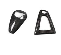 HSUF Voiture L'intérieur pour BMW F80 F82 F87 pour M3 pour M4 pour M2 pour M5 F83 F85 X5M F86 X6M F13 Couvercle pommeau Levier Vitesse Voiture Autocollant Garniture Panneau(AB Black LHD)