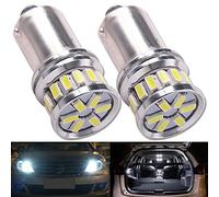 HSUN BAY9S H21W LED Ampoules,Canbus Système avec 20LED SMD3014 Chipset,12V-24V 880LM Extrêmement Lumineux Lampe de lecture Indicateur et plus,Paquet de 2,Blanc 6000K