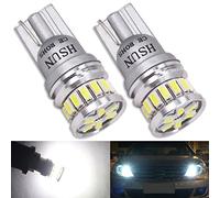 HSUN T10 LED Ampoules Blanc,12V-24V 501 W5W 194 168 2825 12961 Xénon 6000K CANBUS Gratuit pour Lampe de Remplacement à Inversion pour Lumière Dôme Carte Côté Feux de Plaque Immatriculation