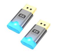 Hsupez Lot de 2 émulateurs d'affichage fantôme sans tête - Interface DP - 4K @ 60 Hz - DP-Dummy Plug - Émulateur EDID - Pour minage, serveur à distance, bureaux virtuels, sans moniteur, etc