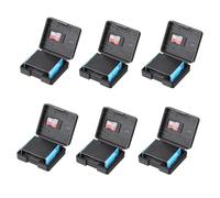 Hsupez Lot de 6 boîtes de rangement en plastique compatibles avec les batteries des caméras GoPro 9/10 Hero ; organiseur multifonction avec emplacement pour carte mémoire
