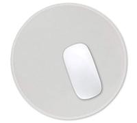 Hsurbtra Tapis de Souris Rond texturé de qualité supérieure - 21 x 21 cm - Gris - Bords Cousus - Antidérapant - Imperméable - en Caoutchouc - Joli Tapis de Souris pour Le Bureau, la Maison