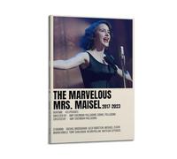 HSUREWTRK Poster de la série télévisée The Marvelous Mrs. Maisel - Impression sur toile décorative vintage pour salon, chambre à coucher - 40 x 60 cm - Style cadre