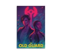 HSUREWTRK Poster esthétique de The Old Guard sur toile - Décoration murale vintage pour salon, chambre à coucher - 30 x 45 cm - Style rétro - Sans cadre