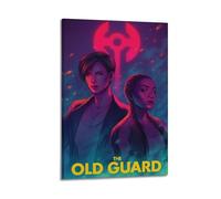 HSUREWTRK Poster esthétique « The Old Guard » sur toile - Décoration murale vintage pour salon, chambre à coucher - 50 x 75 cm - Style cadre