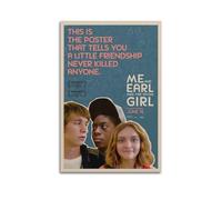 HSUREWTRK Poster Me And Earl And The Dying Girl - Impression sur toile décorative vintage pour salon, chambre à coucher - 30 x 45 cm - Style sans cadre