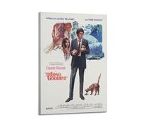 HSUREWTRK Poster « The Long Goodbye » sur toile - Art mural décoratif vintage pour salon, chambre à coucher - 30 x 45 cm - Style cadre