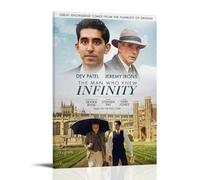 HSUREWTRK Poster The Man Who Knew Infinity - Impression sur toile décorative vintage pour salon, chambre à coucher - 60 x 90 cm - Style cadre