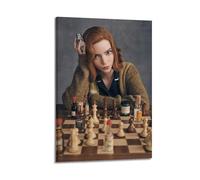HSUREWTRK Poster The Queen's Gambit série TV 6 - Impression sur toile décorative vintage pour salon, chambre à coucher - 30 x 45 cm - Style cadre