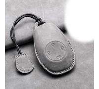 HSUTMEZ Étui en Cuir pour e Voiture pour Leapmotor T03 S01 C11 pour 2023 Leapmotor C01 T03 S01 C11 Leap Motor Holder Key Fob Keychain