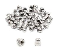 HSUYUN 50 Pièces Ecrous Borgne, M8 Ecrou, Din1587 Ecrou Borgne Inox, Acier Inoxydable 304 Ecrous Borgnes pour Vis, pour Construction Métallique, Bois, Machines