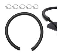 HSUYUN Durite Essence NBR, Tuyau Essence Int Ø19 mm x Ext Ø27 mm, 1 Mètre | Durite Refroidissement avec 5 Colliers de Serrage, Tuyaux de Carburant, pour Automobile et Tondeuse à Gazon
