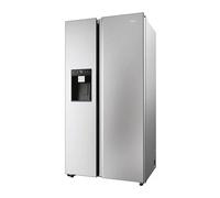 Haier SBS 90 Serie 5 HSW59F18EIMM frigo américain Pose libre 601 L E Platine, Acier inoxydable