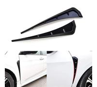 HSXDTK 2 Pièces Autocollant d'évent latéral de Voiture pour Mercedes Benz W117 C117 CLA 200 CLA 220 CLA 250 CLA 45 GLA 250E, Couvercle d'admission d'air latéral de Voiture de décoration,A/Black