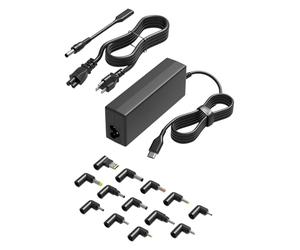 HSXIRQA 100W USB C Universal Laptop Compatible avec HP Lenovo Dell Acer ASUS Toshiba Geteway Samsung MacBook IBM Fujitsu Sony LG MSI Notebook Ultrabook Chromebook Computer Alimentation Adaptateur