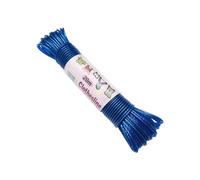 Hsyadazi Corde à linge flexible - 20 m - Charge maximale : 100 kg - Extra solide et indéchirable pour l'extérieur - Idéale pour le jardin, le camping et le balcon - Bleu