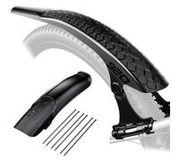 Hsyan Garde Boue VTT 26-29 Pouces, Universel Réglable Garde-Boue de Vélo, Garde-Boue Portable Anti Éclaboussures pour Vélo de Route Vélo Ville Urbain Gravel Bike, Black