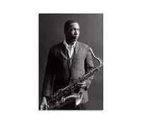 HSYIFF Impression sur toile Affiche Senza Cornice 30 * 50cm Una delle più grandi scoperte nella storia del jazz John Coltrane Poster Canvas Wall Art Room Pictures for Bedroom Gifts Decor