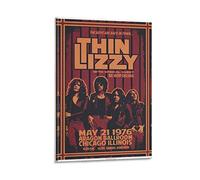 HSYIFF Impression sur toile Affiche Senza Cornice 60 * 80cm Thin Lizzy Band Art Poster e Wall Art Picture Print Modern Family Room Arredamento