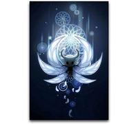 HSYIFF Tableau Toile Decoration Senza Cornice 50 * 70cm Hollow Knight Poster Canvas Wall Art Room Pictures for Bedroom Gifts Decor