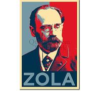 HSYIFF Tableau Toile Decoration Senza Cornice 60 * 90cm Emile Zola Charles Antoine Naturalismo Germinal Nana Poster Decor Soggiorno Camera da letto Pittura