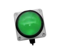 Hsylvanix Bouton de Commutation USB 62 mm, Base en Alliage, Green | taille de 62 mm avec tête haute pour la constitution d ' équipes et le contrôle interactif du streaming en